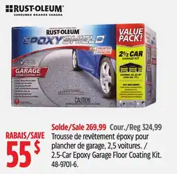 Canadian Tire 2.5-Car Epoxy Garage Floor Coating Kit offer