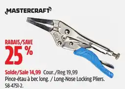 Canadian Tire Long-Nose Locking Pliers offer