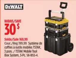 Canadian Tire DEWALT TSTAK Mobile Tool Box System, 3-Pc offer