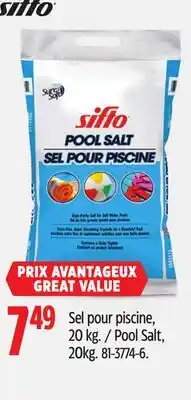 Canadian Tire Pool Salt offer