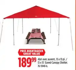 Canadian Tire 13 x 13´ Eaved Canopy Shelter offer