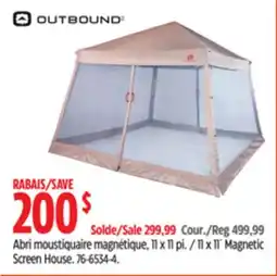 Canadian Tire 11 x 11´ Magnetic Screen House offer