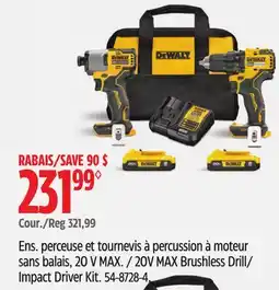 Canadian Tire 20V MAX Brushless Drill/ Impact Driver Kit offer