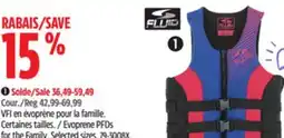 Canadian Tire Fluid Selected Evoprene PFDs for the Family offer