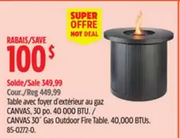 Canadian Tire CANVAS 30˝ Gas Outdoor Fire Table offer