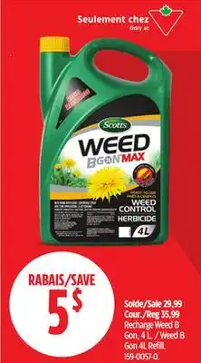 Canadian Tire Weed B Gon 4L Refill offer