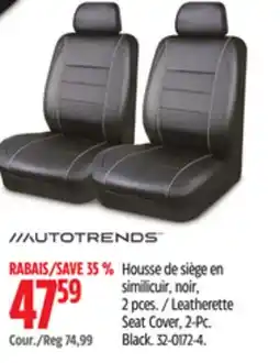Canadian Tire Autotrends Leatherette Seat Cover, 2-Pc offer