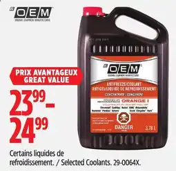 Canadian Tire Selected Coolants offer