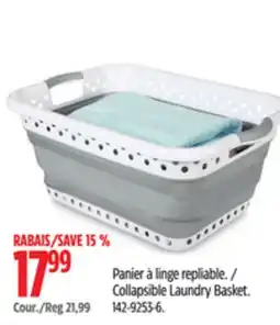 Canadian Tire Collapsible Laundry Basket offer