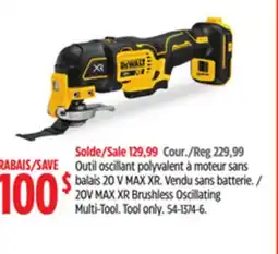 Canadian Tire 20V MAX XR Brushless Oscillating Multi-Tool offer