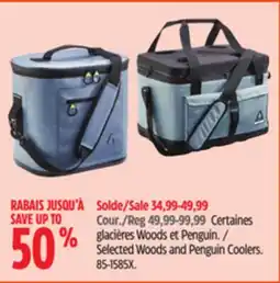 Canadian Tire Woods Selected Woods and Penguin Coolers offer