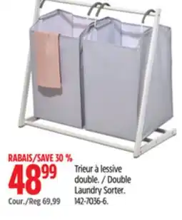 Canadian Tire Double Laundry Sorter offer