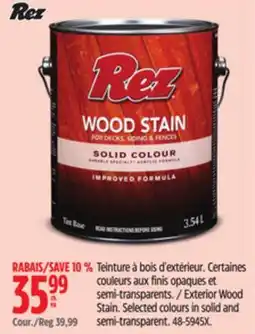 Canadian Tire REZ Exterior Wood Stain offer