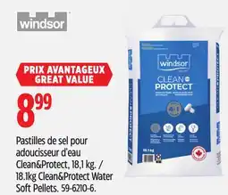 Canadian Tire Windsor 18.1kg Clean&Protect Water Soft Pellets offer