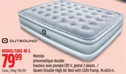 Canadian Tire Queen Double-High Air Bed with 120V Pump offer