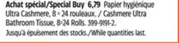 Canadian Tire Cashmere Ultra Bathroom Tissue, 8=24 Rolls offer