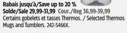 Canadian Tire Selected Thermos Mugs and Tumblers offer