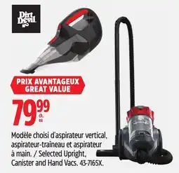 Canadian Tire Selected Upright, Canister and Hand Vacs offer
