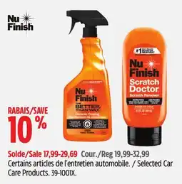 Canadian Tire Selected Car Care Products offer