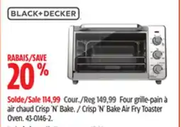 Canadian Tire Crisp 'N' Bake Air Fry Toaster Oven offer