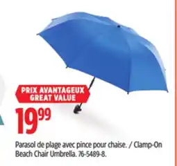 Canadian Tire Clamp-On Beach Chair Umbrella offer