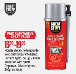 Canadian Tire Foam Insulation with Smart Dispenser offer
