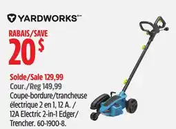 Canadian Tire Yardworks 12A Electric 2-in-1 Edger/Trencher offer
