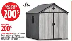 Canadian Tire Arrow Storage Products Resin Outdoor Storage Shed, 8´ x 10´ offer
