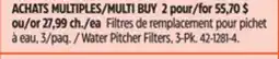 Canadian Tire Water Pitcher Filters, 3-Pk offer
