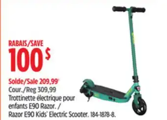 Canadian Tire Razor E90 Kids' Electric Scooter offer