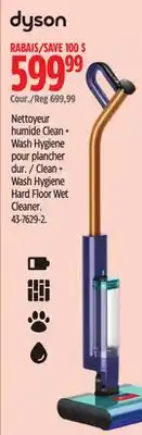 Canadian Tire Dyson Clean + Wash Hygiene Hard Floor Wet Cleaner offer