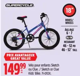 Canadian Tire Sketch or Clue Kids' Bike offer