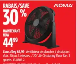 Canadian Tire 20˝ Air Circulating Floor Fan offer
