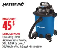 Canadian Tire 30L Wet/Dry Vac offer