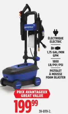 Canadian Tire SIMONIZ ELECTRIC FOAM BLASTER offer