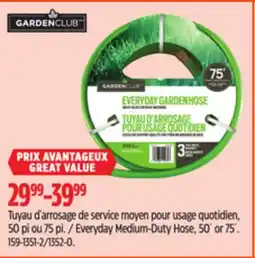 Canadian Tire Everyday Medium-Duty Hose, 50´ or 75´ offer
