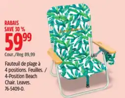 Canadian Tire 4-Position Beach Chair offer
