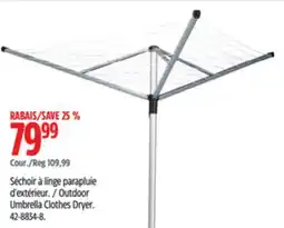 Canadian Tire Outdoor Umbrella Clothes Dryer offer