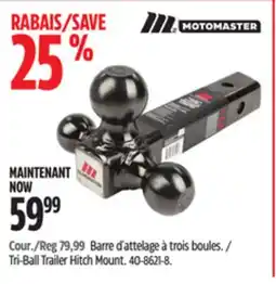 Canadian Tire Motomaster Tri-Ball Trailer Hitch Mount offer