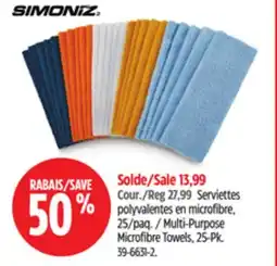 Canadian Tire Multi-Purpose Microfibre Towels offer