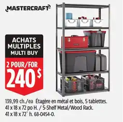 Canadian Tire 5-Shelf Metal/Wood Rack offer