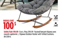 Canadian Tire Kipawa Outdoor Rocker with Tufted Cushions offer
