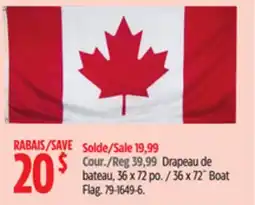 Canadian Tire 36 x 72˝ Boat Flag offer