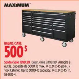 Canadian Tire Tool Cabinet offer