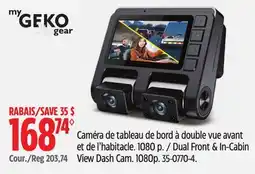 Canadian Tire Dual Front & In-Cabin View Dash Cam. 1080p offer