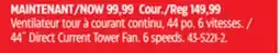 Canadian Tire 44˝ Direct Current Tower Fan offer
