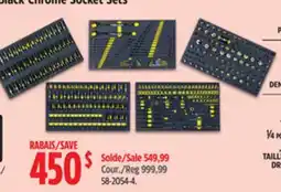 Canadian Tire Black Chrome Socket Sets offer