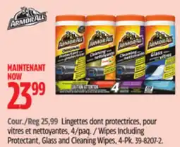Canadian Tire Wipes Including Protectant, Glass and Cleaning Wipes, 4-Pk offer