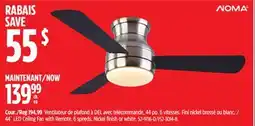 Canadian Tire 44˝ LED Ceiling Fan with Remote offer