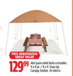 Canadian Tire 9 x 9´ Easy-Up Canopy Shelter offer